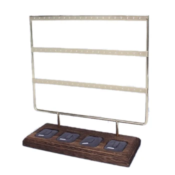 

Wood Jewelry Display Holder Earrings Chain Necklace Display Stand Earrings Display Rack