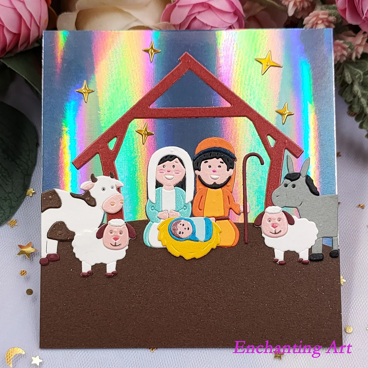 Matrice Découpe Noël Naissance Jésus Métal Pochoir Cutting Dies