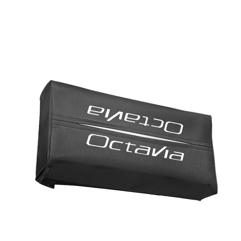 Автомобильный комплект коробка для салфеток для Skoda Octavia PU автомобильный солнцезащитный козырек коробки Авто Органайзер аксессуары
