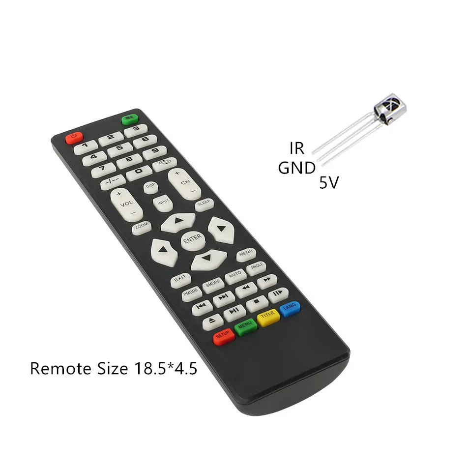 Digital Universal TV Controller Driver V56 V59 LED LCD TV Driver Board DVB-T2+7 Key Switch+IR+4 Lamp Inverter+LVDS Kit 3663