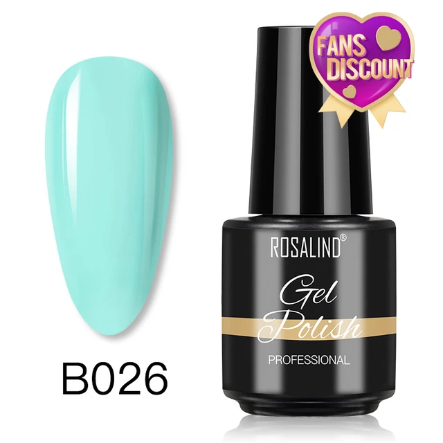 ROSALIND 7ml Gel Polish Semi Permanent Nails Gel Polish Soak Off UV LED Base Top Coat Vernis Nail Art Glitter Gel Varnish SLA-B026