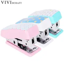 Vividcraft мультяшный ручной мини-степлер, набор для школы, офиса, переплета, школьные канцелярские принадлежности, офисные бумажные книги, принадлежности для переплета, Suppli C1U5