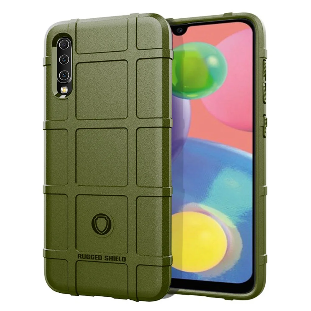 US $1.680.00 1000pcs Rugged Shield Armor Case For Samsung Galaxy A70s A70E A70 A60 A51 Case Thicken TPU Tactical Hybrid Rubber Defender Cover