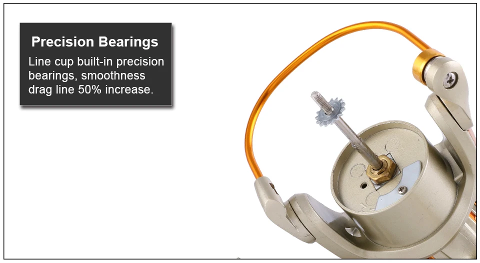 GLUREE Fishing Spinning Reel Carp Fishing Reel 12BB 5.21 Metal Line Cup LeftRight Handle FreshSaltwater Wheel EZ1000~EZ6000 (15)