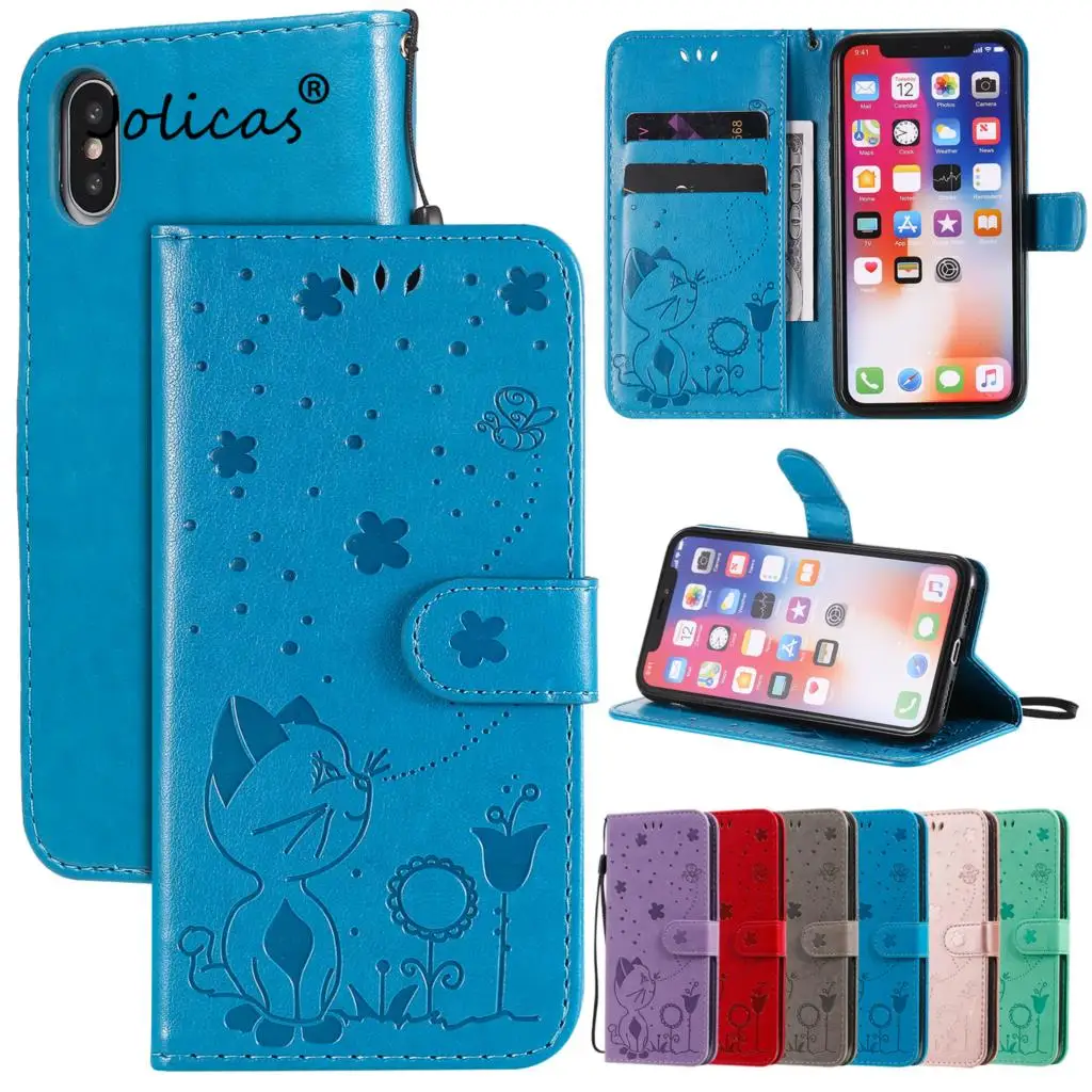 Custodia A Portafoglio Per Telefono In Pelle Pu Per Cover Custodia Per Iphone Xs Caso Custodia Ajax Apple Iphone Ajax X 6 5S Plus 6S 5 Xr Se Max