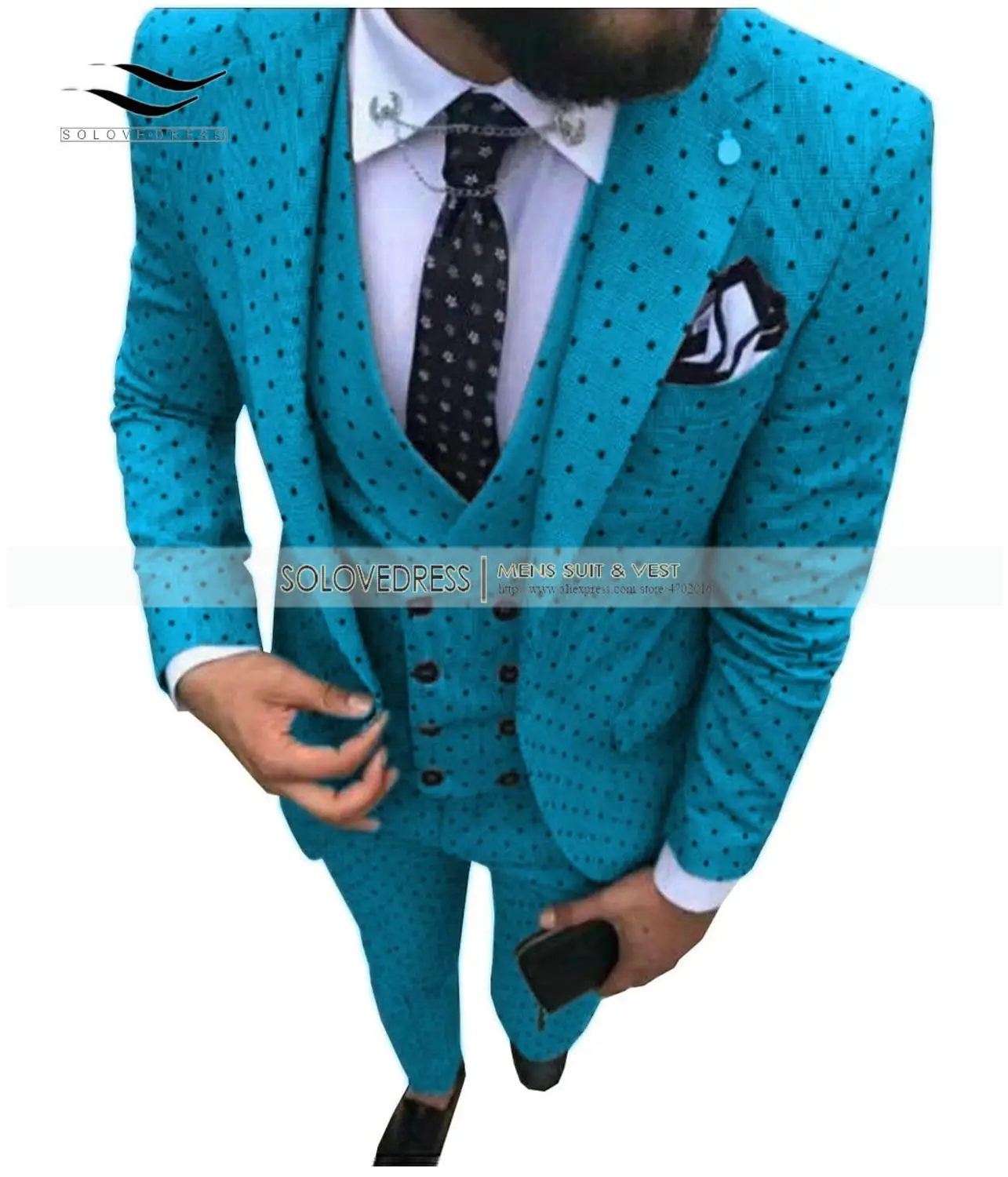 Solovedress, мужские костюмы, приталенный, новая мода, одежда для выпускного вечера, с отворотом, цвета шампанского, свадебные, для жениха, Bestman, вечерние, обтягивающие, костюм, 3 предмета, 1