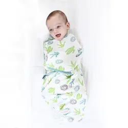 Спальный мешок для новорожденных хлопковая коляска пеленать одеяло Манта МЛАДЕНЦА Лето Весна Мягкие цветочные спальные принадлежности