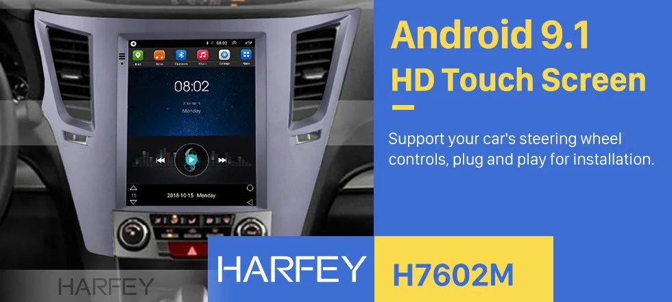 Flash Deal Harfey For 2010-2013 2014 Subaru Outback Android 9.1 Car Multimedia Player 9.7" GPS Navigation Backup camera Mirror Link 4G LTE 0