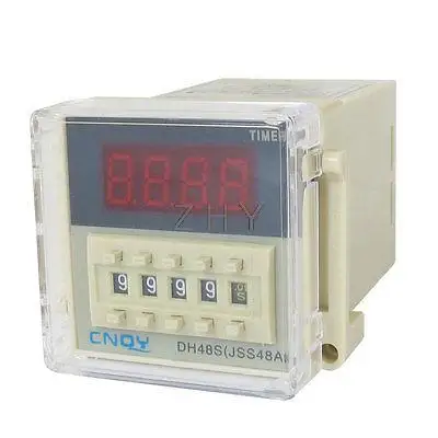 

DH48S-2ZH LCD Display Time Timer Delay Relay 8-Pin DPDT 0.01S-9999H AC/DC12V