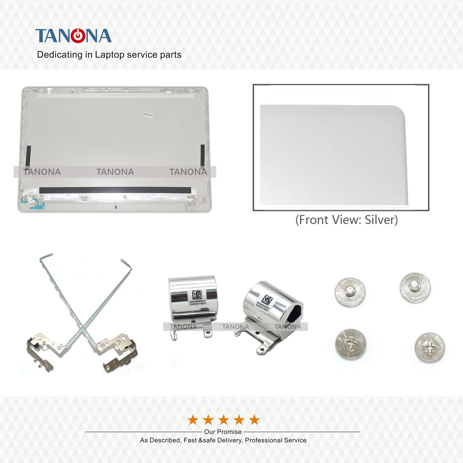 L03439-001 925297-001 для hp 15-BS 15T-BS 15-BW 15Q-BU Топ чехол lcd задняя крышка серебро+ петля+ винты+ крышка