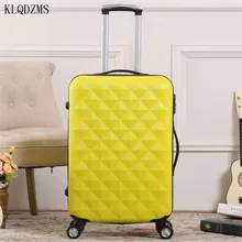 KLQDZMS 20/24/28 дюймов корейский ABS+ PC Сумки на колёсиках Чемодан Спиннер Бизнес бренд чемодан на колесах чемодан дорожные сумки