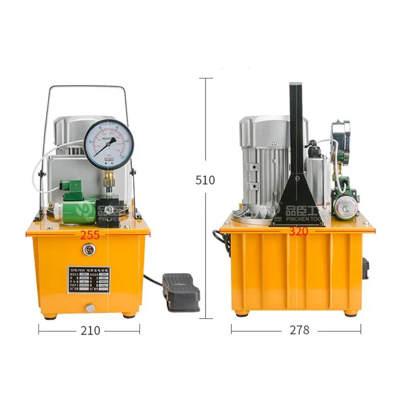 GYB-630B/700A 750W Electric Hydraulic Pump Ultra High Pressure Electric Pump Hydraulic Oil Station High Pressure Oil Pump tools images - 6