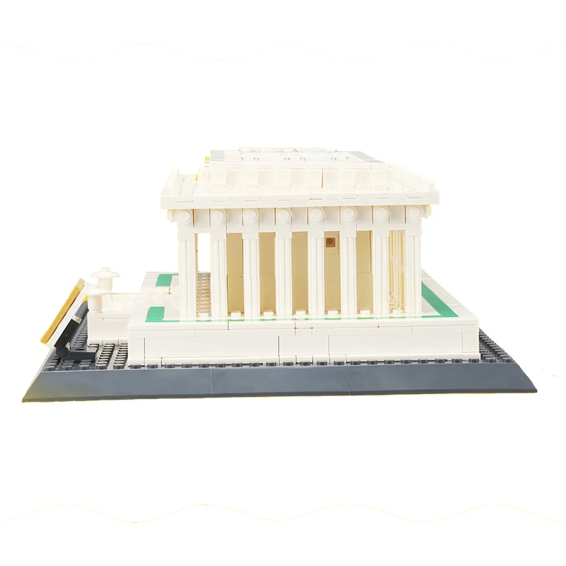 4216 блоки, мировая архитектура, мемориальная модель линкольнов, Строительные кирпичи для детей, креативные игрушки, подарки на день рождения