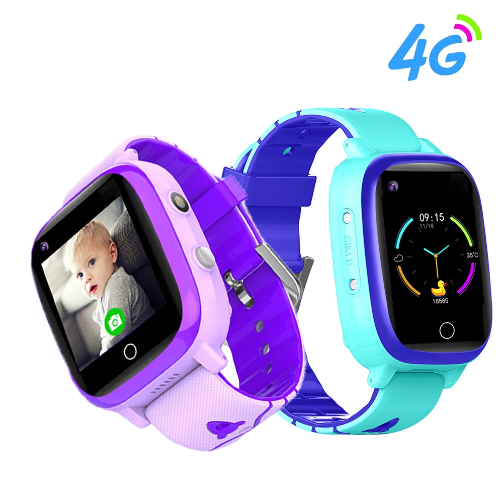 

Cute child smart phone watch 4g gps positioning wifi LBS touch screen kids Smartwatch Antil-lost video call waterproof gift
