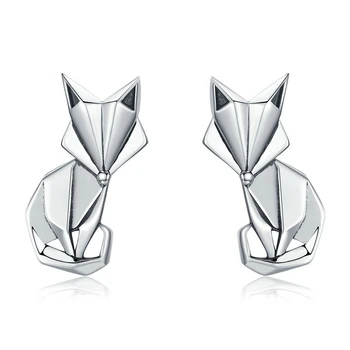 

Lovely Fox Animal Stud Earrings For Women New Design Fashion Stud Earrings Female Fine Jewelry Best Gift For Girl