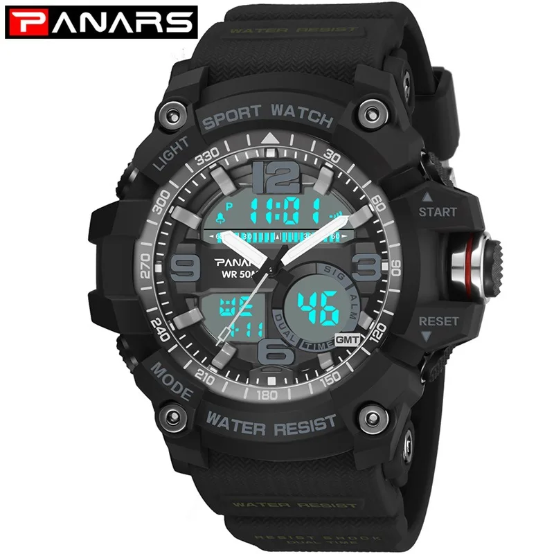 

PA Resistance When Hot Selling Households Mountain Climbing outside Sports Dual Display Watches Waterproof Multi-functional Elec