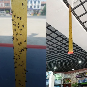 

4pcs Sticky Ant Fly Repellent Paper Eliminate Flies Insect Bug Home Glue Fytrap Catcher Trap Bug Mosquito Killer Buzz Trap