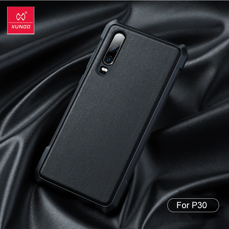 Ударопрочный чехол XUNDD для Huawei P30 из искусственной кожи простая защитная подушка