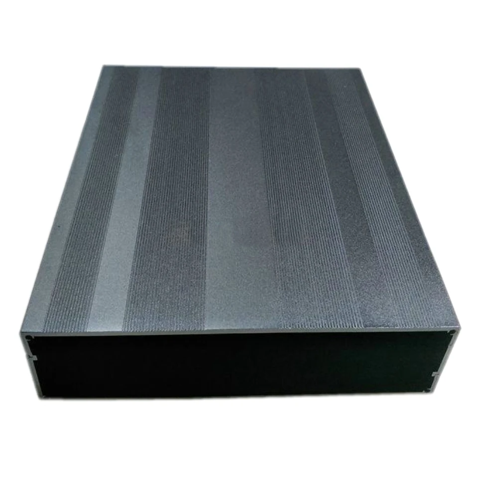 Contenitore In Alluminio Per Circuiti Stampati - Scatola Progetto Elettronico 50x178x300 Mm, Nero Opaco - 3