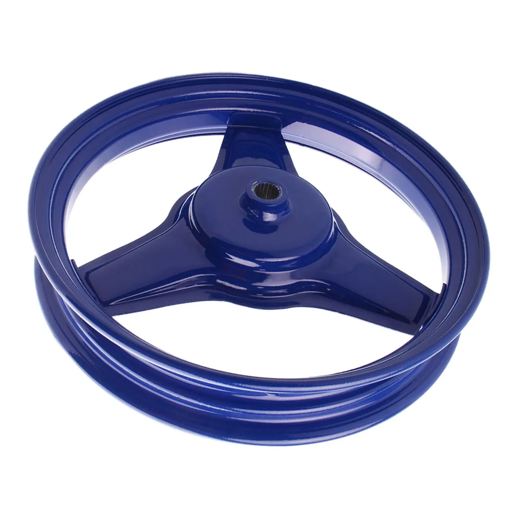 Metal Gloss Blue Motorcycle Rear Rim Wheel Accessory Replacement for Yamaha PY50 PW50 PEEWEE Motorbikes