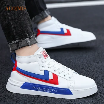 

AUOJMIS Autumn 2019 new Korean version of the wild casual tide shoes white shoes sports board shoes men's shoes skate shoes