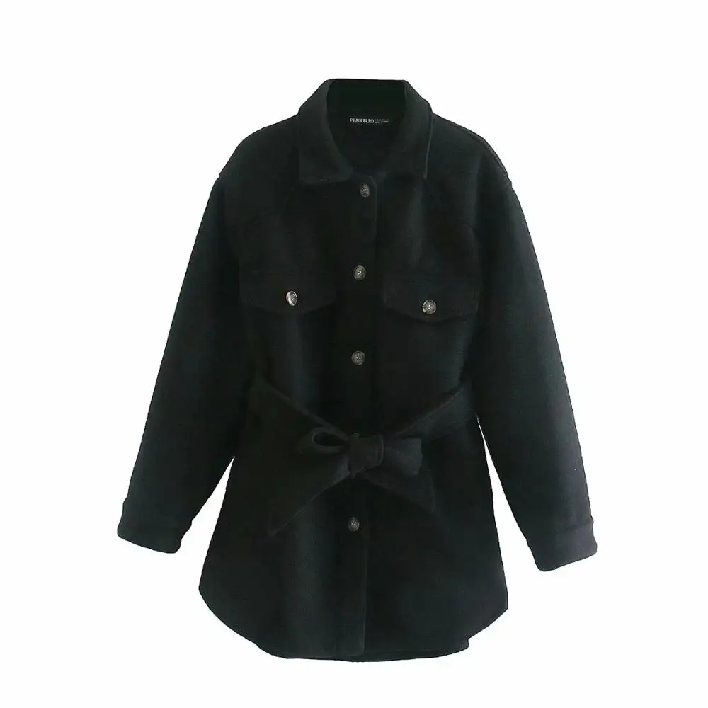 Woolen Coat With Belt-4