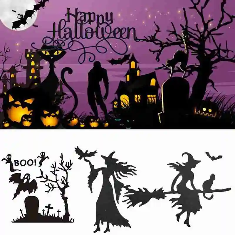 

2020 Ghost Pumpkin Metal Cutting Dies New 2020 for Card Making Scrapbooking Embossing Stencil Craft Halloween Gift Dies