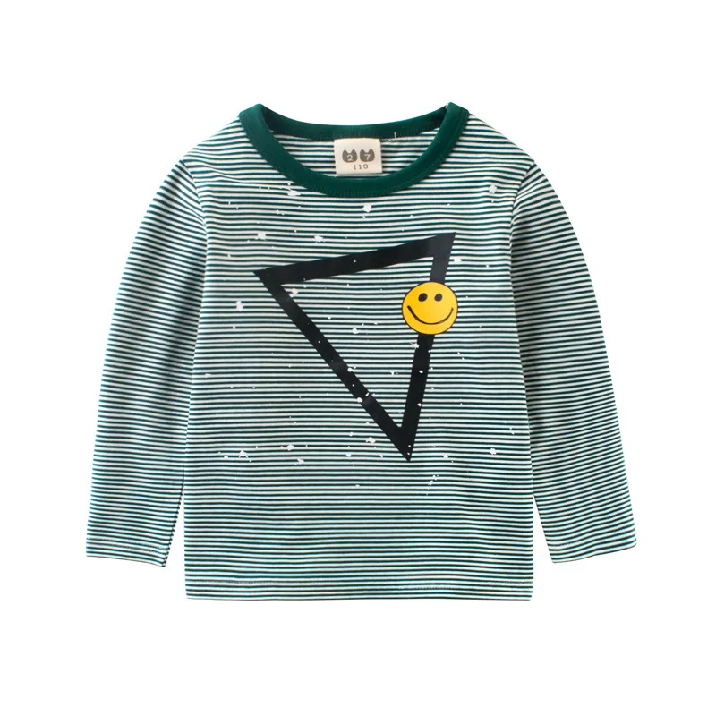 Новинка детская одежда футболка из 100% хлопка на весну осень для мальчиков