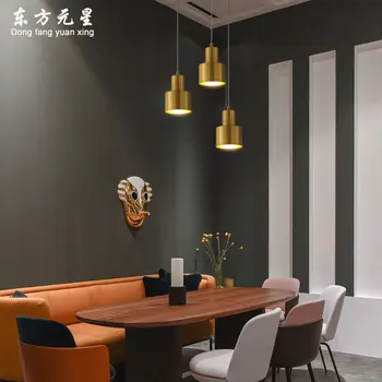 

nordic lustres led pendant lights metal copper industrial hanglamp bedside lamp restaurant bar aisle porch brass 1 head lighting
