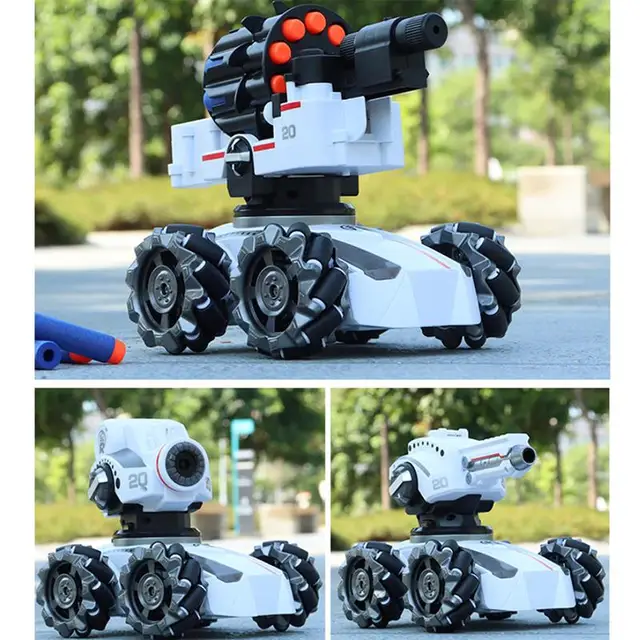 Children'S Multifunctional Electric Toy Can Launch Water Bomb Remote Control Tank Toy World Of Tanks Robot Rc Models Kid Gifts 3