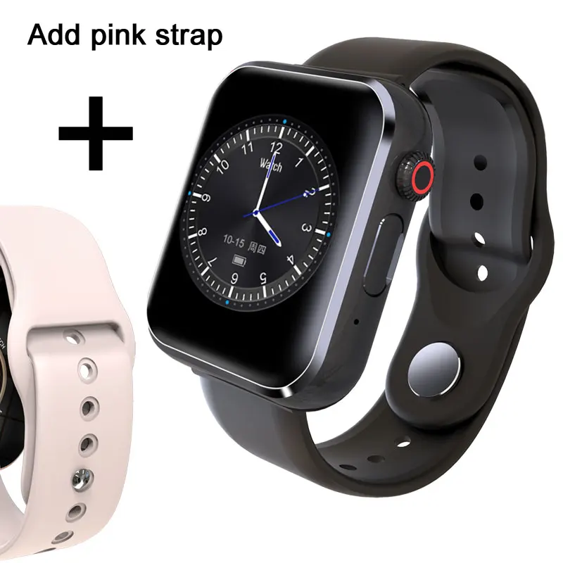 Add a pink strap Новые умные часы KY001 с поддержкой воспроизведения музыки, шагомера, монитора сна, напоминания о малоподвижности, спортивные умные часы с Bluetooth 3,0 - Цвет: Add a pink strap