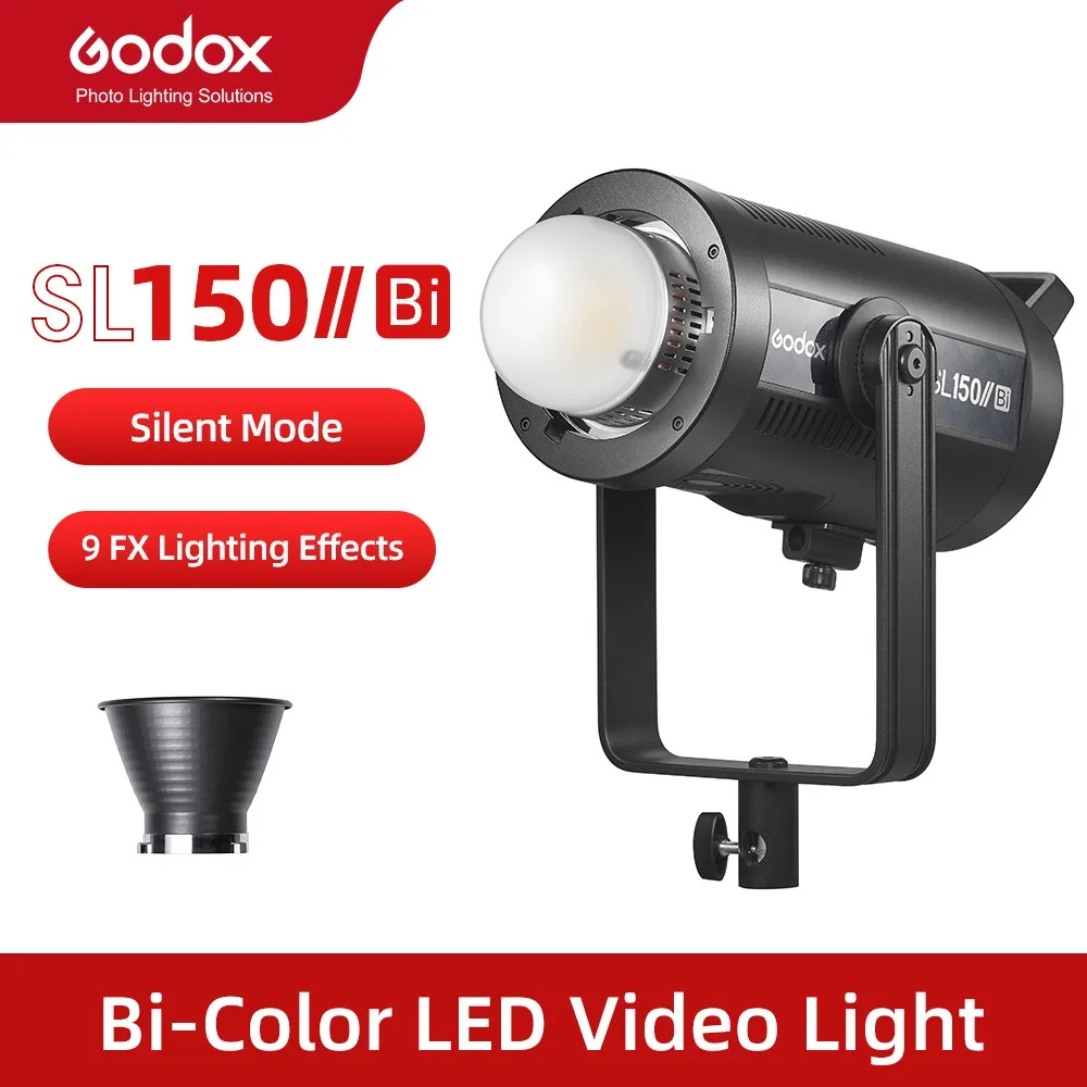 Godox SL150II Bi 150W 2800-6500K Bi-Color LED Video Light for Live