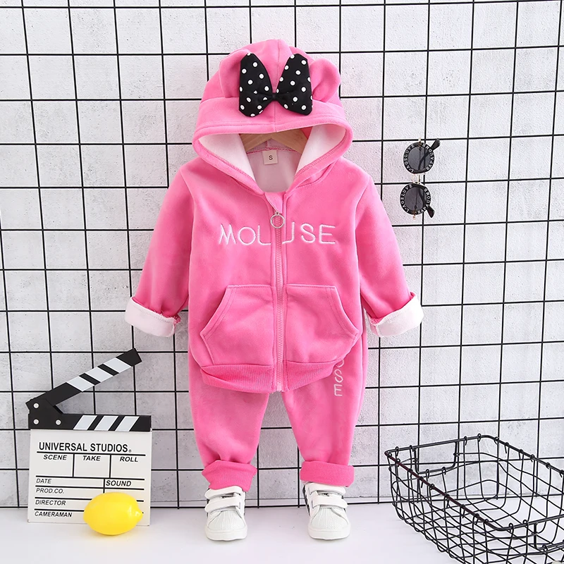 Kopen Pasgeboren Meisje Warm Comfort Winter Kap Warm Hoge Kwaliteit Kinderkleding Set Herfst Mode Baby Kleding