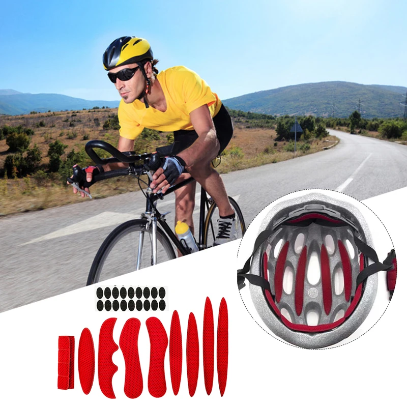 

Universal Outdoor Cycling Helmet Pads Sealed Sponge Bicycle Helmet Of Inner Pads High Quality Helmet Padding Bike Helmet Pads
