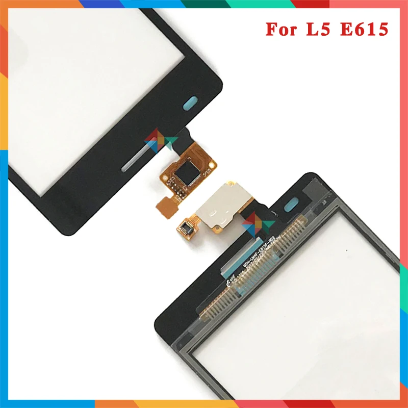 Высокое качество 4," для LG Optimus L5 E610 E612 и Dual E615 сенсорный экран дигитайзер Переднее стекло объектив сенсорная панель