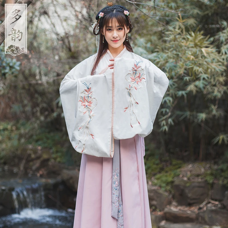 Women Traditional Hanfu Costume Chinese Folk Dance Clothing National Han Dynasty Outfit Tang Suit P