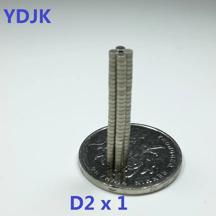 10 50 100 500PCS/LOT Neodymium Magnet 2*1 Disc Rare Earth Permanent 2x1 N35 Strong NdFeB Magnets 2 x 1 | Обустройство дома