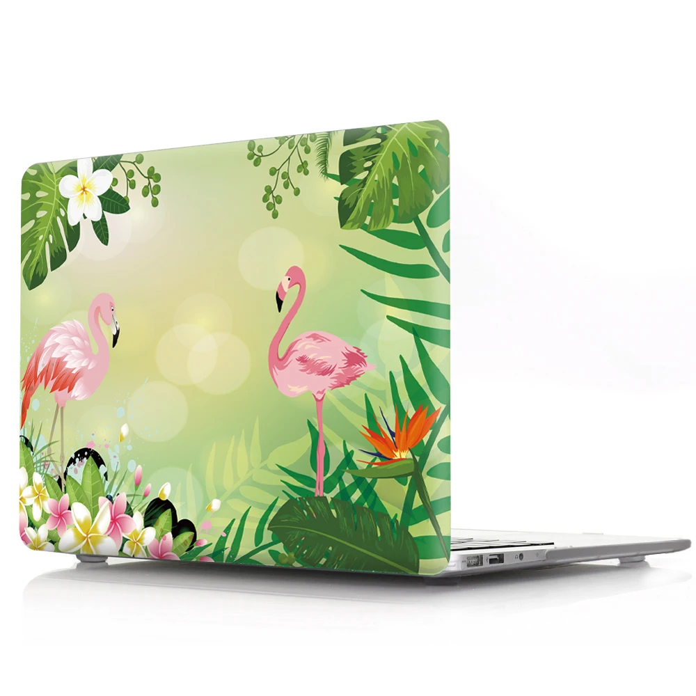 HRH Новая мода Фламинго водонепроницаемый PC ноутбук корпус Корпус Жесткий PC чехол для Macbook Pro 1" дюймов Чехол A2159 A2141 - Цвет: Flamingos H4