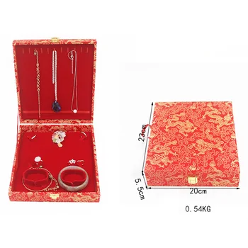 

Velvet Jewel Set Display Box Container Travel Wedding Necklace Ring Storage Tray