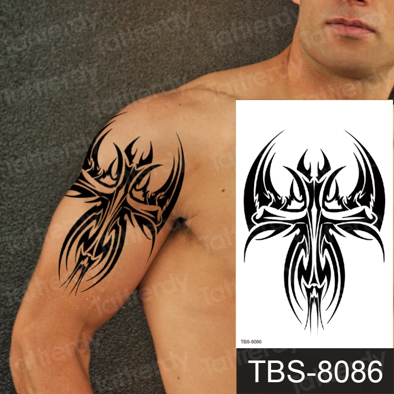 tribal tattoos for men chest and arm