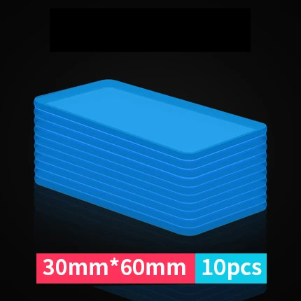 30mmx60mm 10 шт. 30 мм 50 мм многофункциональная Двухсторонняя клейкая лента бесследный моющийся с адгезионным покрытием клейкая лента Nano Free Magic двухсторонний патч - Цвет: 30mmx60mm