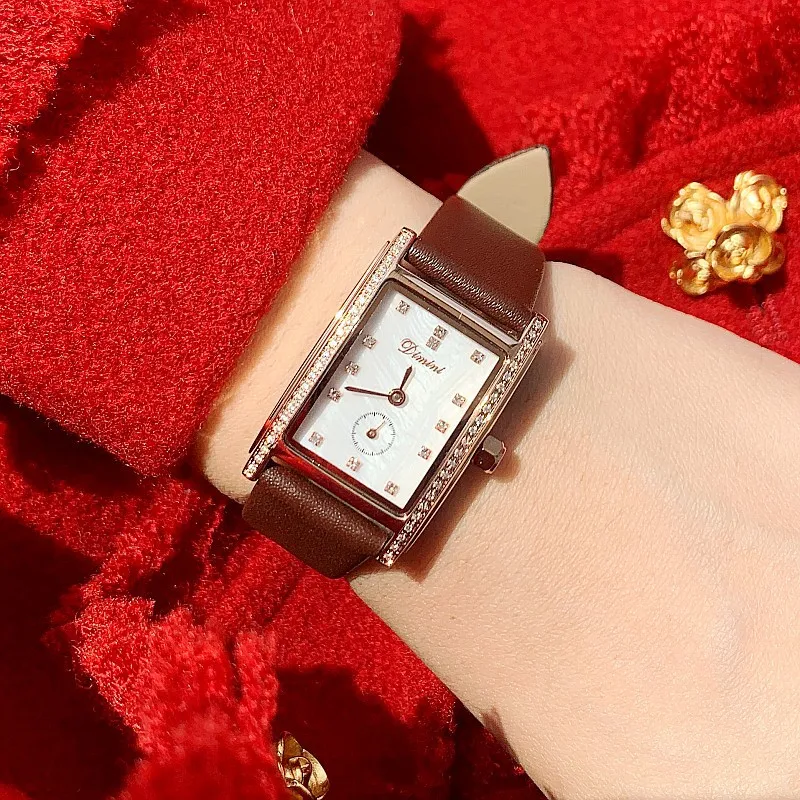 Baru Wanita Wanita Square Rose Gold Jam Tangan Kulit Fashion Merek Jam Tangan Wanita Wanita Kuarsa Jam Montre Femme Wanita Jam Tangan Aliexpress