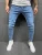 Mens Skinny Blue jeans Popular Scratch Slim Denim Pants Pencil Pants Autumn Street hip-hop denim trousers fashion Men's clothing 14