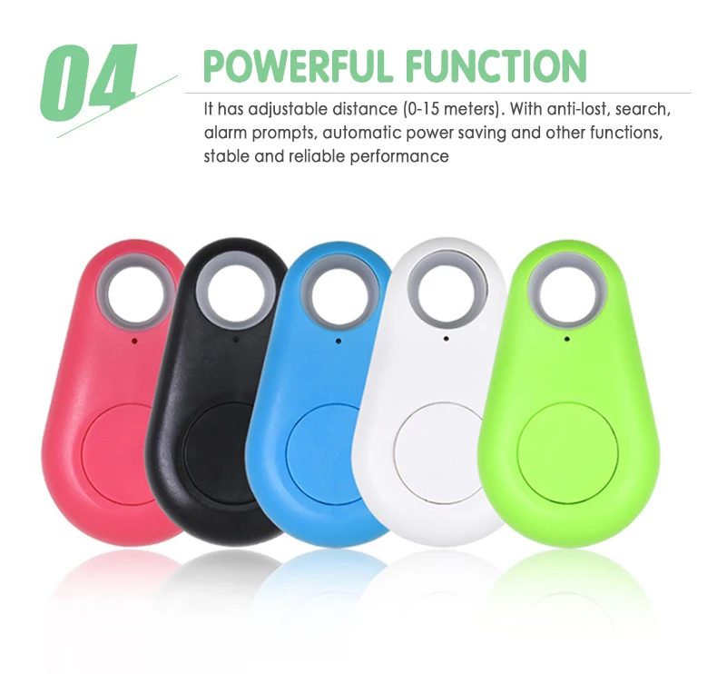 Mini Smart GPS Tracker Waterproof Bluetooth-Compatible Tracker Anti-Lost Alarm Tag Wireless Finder Locator Pet Dog Cat Keys Kids