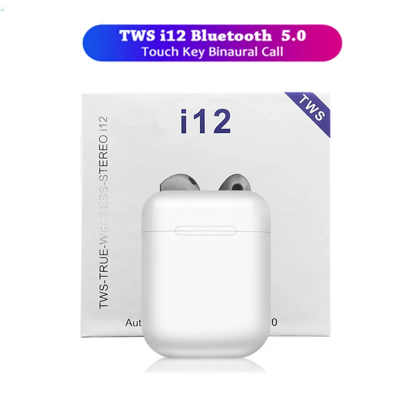 

Original I12 Tws Wireless Bluetooth 5.0 Mini Earbuds Touch Control Earphones Headsets For Iphone Android Pk I10 I11 Fone Sem Fio