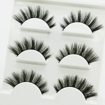 

3 Pairs Pure Hand False Eyelash Imported Fiber 3D False Wear Eyelash Comfortable Attractive False Soft Bright Eyelash Natur I7Q4