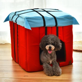 

New Winter Cat House Litter Kennel Airdrop Box Pet Houses Product Medium Dog Teddy Four Seasons Universal Dog Mat Pets Beds