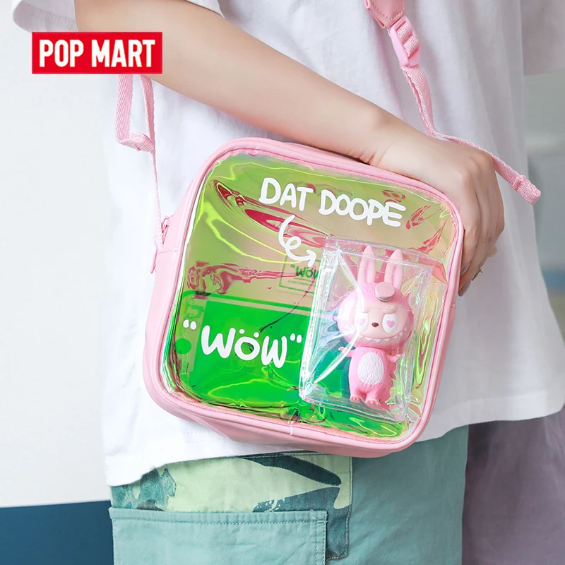 POP MART Wow красочная сумка из ТПУ и ПУ бесплатная доставка|Игровые фигурки