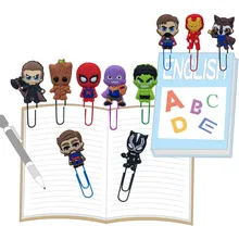 25 шт. Мститель Бесконечность войны Bookmarks для книг бумажные зажимы школьные офисные принадлежности держатель страницы для учительницы подарок на день рождения