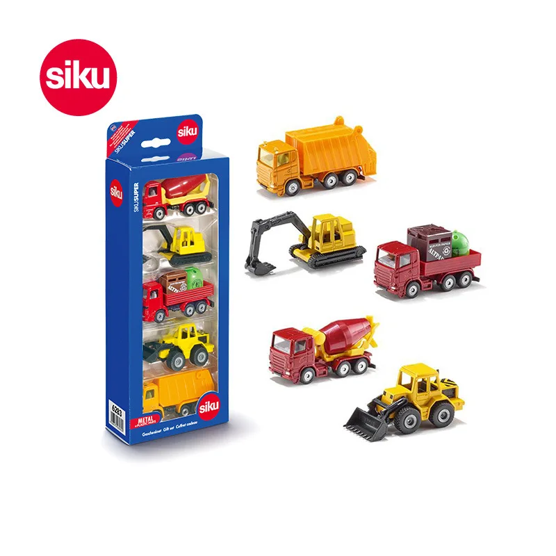 

Germany Engineering Vehicle Toy Sets 6283 Small Car Alloy Models Model Men's Children Finished Product Decoration